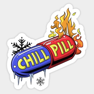 Take a Chill Pill Sticker